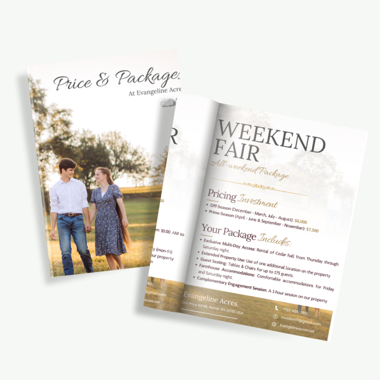 Event Pricing & Packages